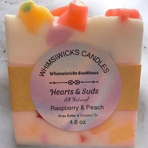 Hand Crafted Hearts & Suds Soap with natural, skin-loving ingredients